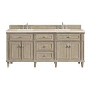 James Martin Lorelai 72" Double Bathroom Vanity, Whitewashed Oak