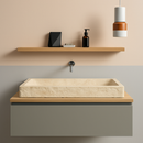 Troia Travertine Trough Sink