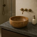 Noce Travertine Vessel Sink