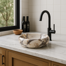 Calacatta Viola Square Sink 16"