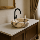 Calacatta Viola Square Sink 16"