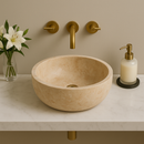 Beige Travertine Polished Sink