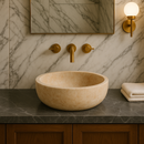 Beige Travertine Polished Sink