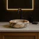 Calacatta Viola Square Sink 16"
