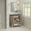 James Martin Breckenridge 30" Single Bathroom Vanity, Whitewashed Oak