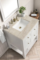 James Martin Breckenridge 30" Single Bathroom Vanity, Bright White