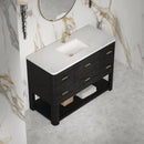 James Martin Lucian 48" Single Bathroom Vanity, Carbon Oak