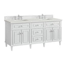 James Martin Lorelai 72" Double Bathroom Vanity, Bright White