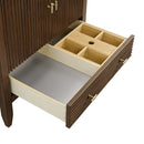 James Martin Myrrin 30" Single Bathroom Vanity, Mid-Century Walnut