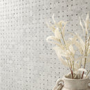 Carrara White Basketweave Pattern 12"x12" Honed Marble Mesh-Mounted Mosaic Tile- MSI Collection
