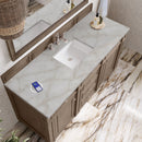 James Martin Bristol 60" Single Bathroom Vanity, Whitewashed Walnut