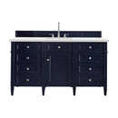 James Martin Brittany 60" Single Bathroom Vanity, Victory Blue