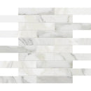 Calacatta Gold Honed 1 1/4x6 Marble Mosaics 12x12
