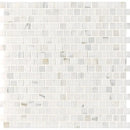 Calacatta Gold Honed Offset 5/8x5/8 Marble Mosaics 12x12