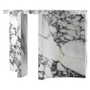 Calacatta Viola Marble Designer Arched Legs Console Polished (W)15" (L)40" (H)32" side view