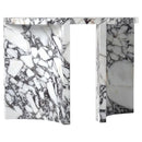 Calacatta Viola Marble Designer Arched Legs Console Polished (W)15" (L)40" (H)32" side view 2