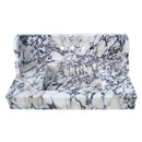 White Italian Calacatta Viola Marble Bathroom Sink With 20 Inch Backsplash