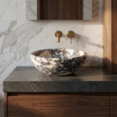 Calacatta Viola Marble Natural Stone Above-vanity Bathroom Sink Polished (D)16" (H)6"