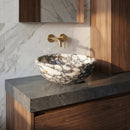 Calacatta Viola Marble Natural Stone Above-vanity Bathroom Sink Polished (D)16" (H)6"