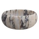 Calacatta Viola Marble Round Bathroom Vessel Sink Polished 16