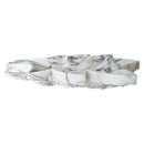 Calacatta Viola Marble Vessel Sink Handcrafted Leaf Design Bathroom Vanity