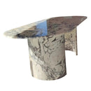 Calacatta Viola Marble Oval Dining Table - Polished 36x88 inch
