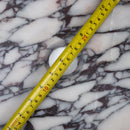 Calacatta Viola Marble Wall-Mount Square Fluted Bathroom Sink (W)16" (L)16" (H)6" drain hole measure view