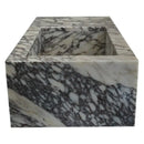 Calacatta Viola Marble Rectangular Wall Mount Bathroom Sink 16x32 Inch White Gray Polished