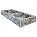Handcrafted Calacatta Viola Marble Double Wall Sink 53 Inch