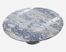 Calacatta Viola Marble Round Dining Table with Fluted Marble Legs (D)48" (H)30"