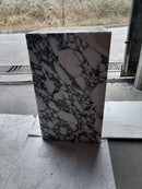 Calacatta Viola Marble Cube Design Plinth End/Side Table, Nightstand Polished (W)15.75" (L)15.75" (H)15.75"