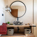 Calacatta Viola Ribbed Square Vessel Bathroom Sink 16x16x6 Natural Stone
