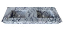 Calacatta Viola Double Sink Vanity 67 Inch Marble Bathroom