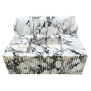 Calacatta Viola Marble Wall-mount Bathroom Vanity Sink Fluted Front (W)19.5" (L)31.5" (H)10" front view
