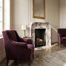 Calacatta Viola Marble Modern Fireplace Mantel 69x50 Polished