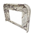 Calacatta Viola Marble Modern Fireplace Mantel 69x50 Polished