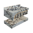 Calacatta Viola Marble Wall-mount Bathroom Sink Hidden Drain Set of 2