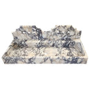 Calacatta Viola Marble Wall-mount Bathroom Sink with Fluted with Backsplash (W)20" (L)55" (H)6" front view