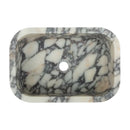 Handcrafted Calacatta Viola Marble Wall Mounted Sink 12x18