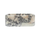 Custom Calacatta Viola Marble Rectangle Vessel Sink 12 X 18 White