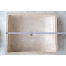 Cappuccino Beige Marble Rectangular Above Counter Sink 18x21.5