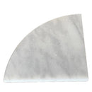 Carrara White Marble 9" Shower Corner Shelf Semi Polished