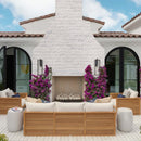 Carrara White 4"xFree Length Split-face Natural Marble Wall Tile