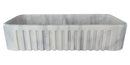 Carrara Marble Apron Front Kitchen Sink 18 X 36 Double Bowl