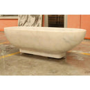 Bianco Carrara White Marble Bathtub Hand Carved Sculptural Luxury Spa 30 x 70 x 20