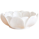 Carrara White Marble Flower Shape Above Vanity Bathroom Sink Polished (D)17" (H)6" side view