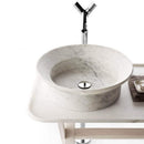 Special Design Drop-in Marble Vessel Sink Bowl Polished (D1)20" (D2)16" (H)6"