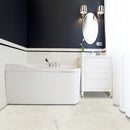 Carrara White Marble Tile 12x12 Polished Bathroom Bathtub