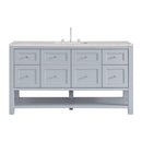 James Martin Breckenridge 60" Single Bathroom Vanity, Serenity Blue