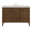 James Martin Myrrin 48" Single Bathroom Vanity, Mid-Century Walnut